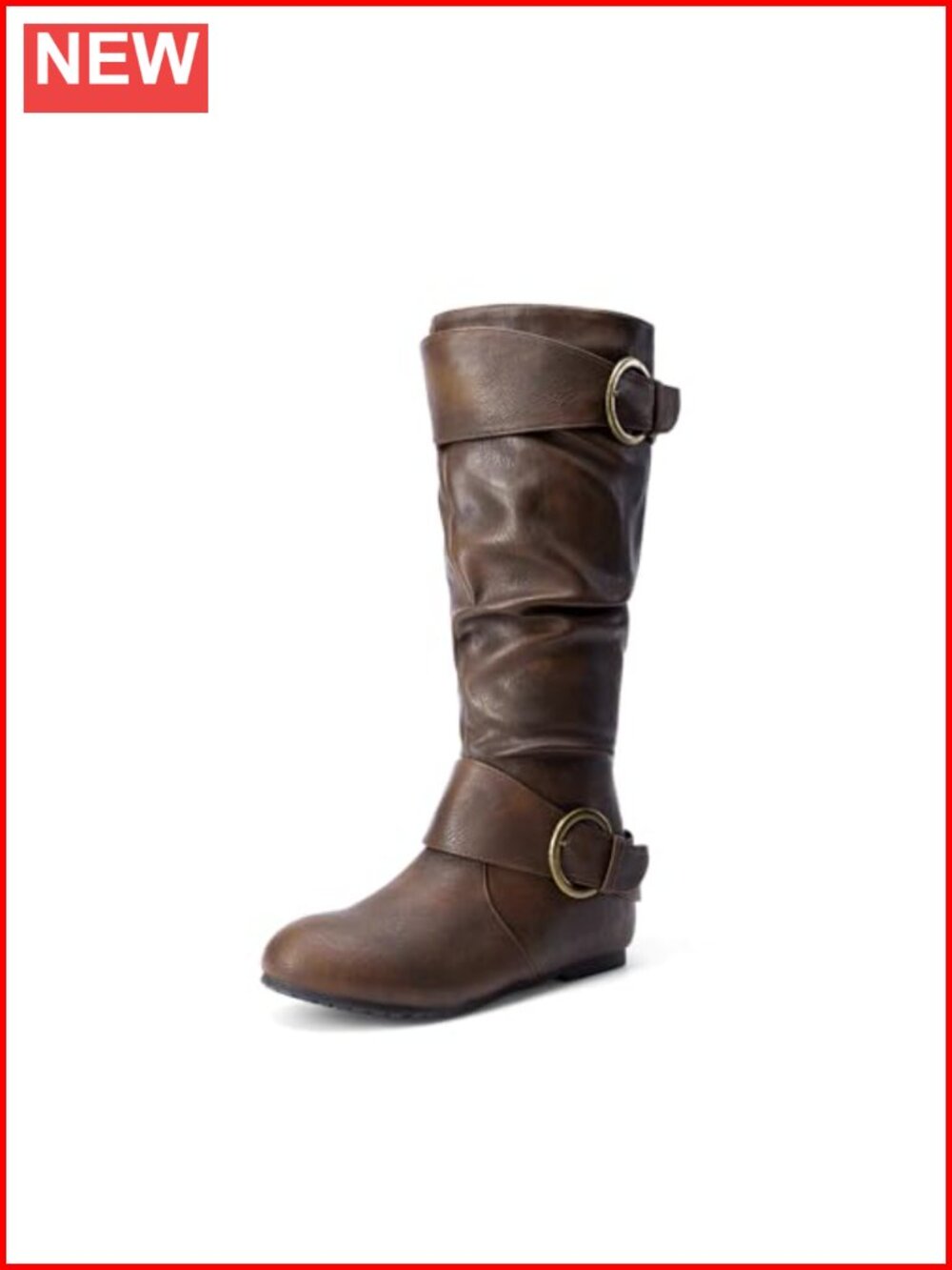 Women's Wide Calf Knee High Wedge Boots Faux Fur Lined Winter